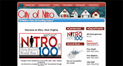 Desktop Screenshot of cityofnitro.org