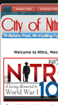 Mobile Screenshot of cityofnitro.org