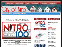 Tablet Screenshot of cityofnitro.org